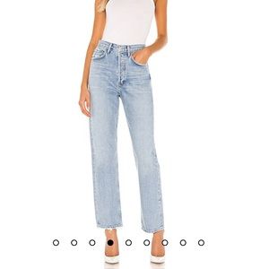 Agolde 90’s mid rise loose fit jeans in snapshot